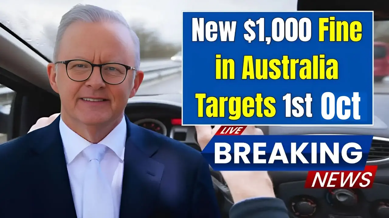 New 1000 Driving Fine in Australia from Oct 1